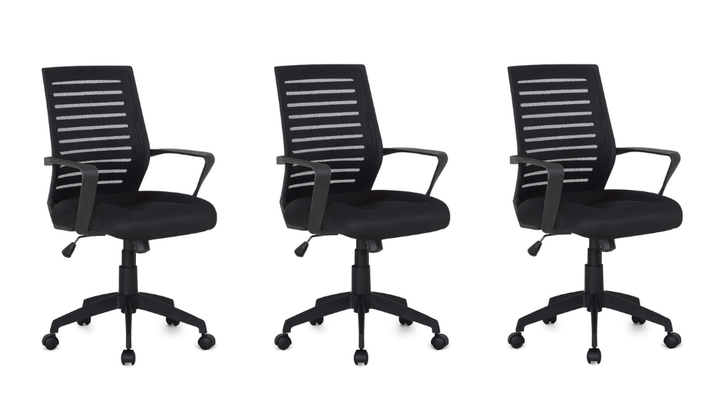 VECELO Premium Mesh Chair With 3D Surround Padded Seat Cushion for Software Developer Desk Setup